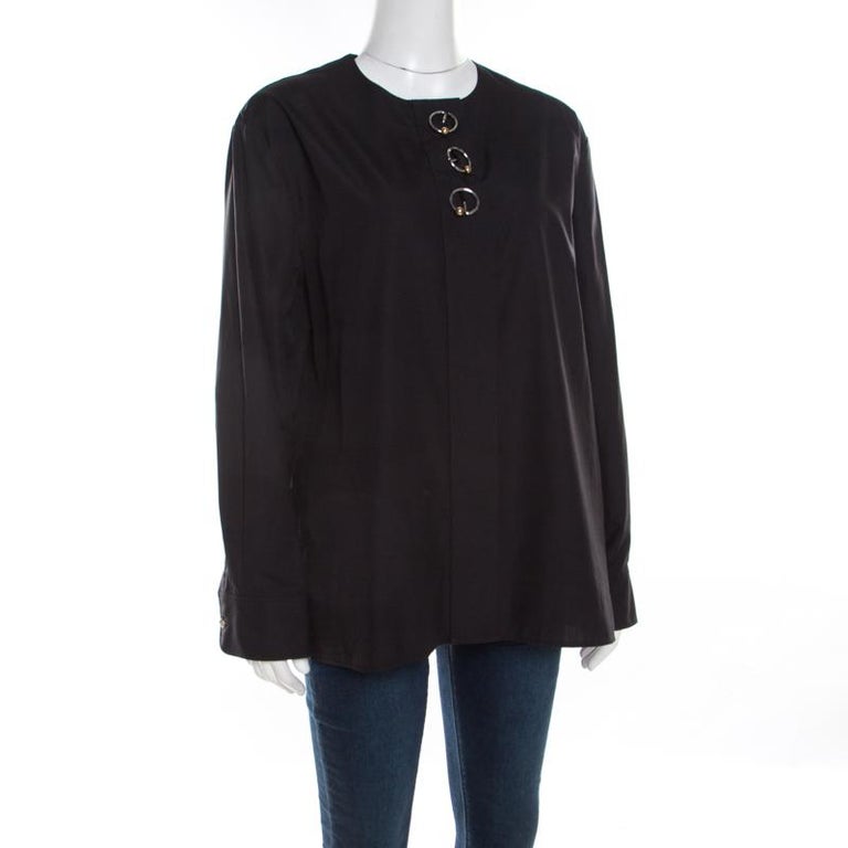 balenciaga long sleeve shirts & tops