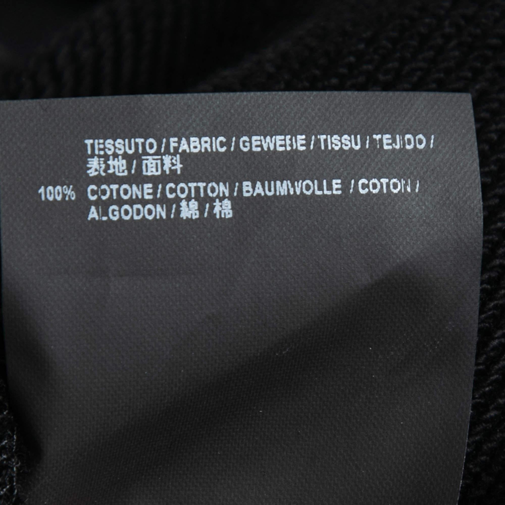 Balenciaga Black Cotton Multi-City Logo Print Hooded Sweatshirt M For Sale 1