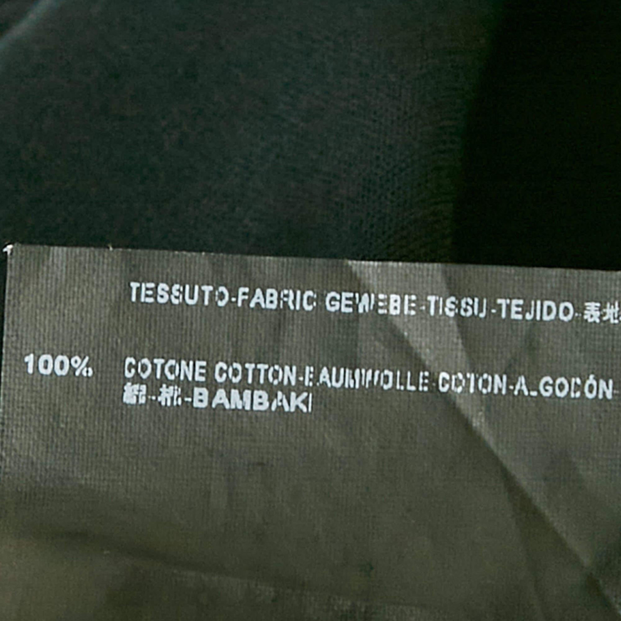 Balenciaga Camiseta negra de algodón con cuello redondo XL 1