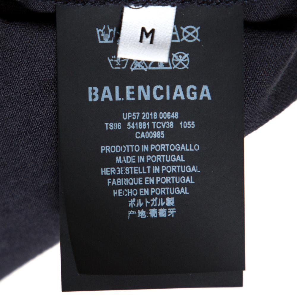 Balenciaga Black Cotton Speed Hunters Long Sleeve T-Shirt M In Good Condition In Dubai, Al Qouz 2