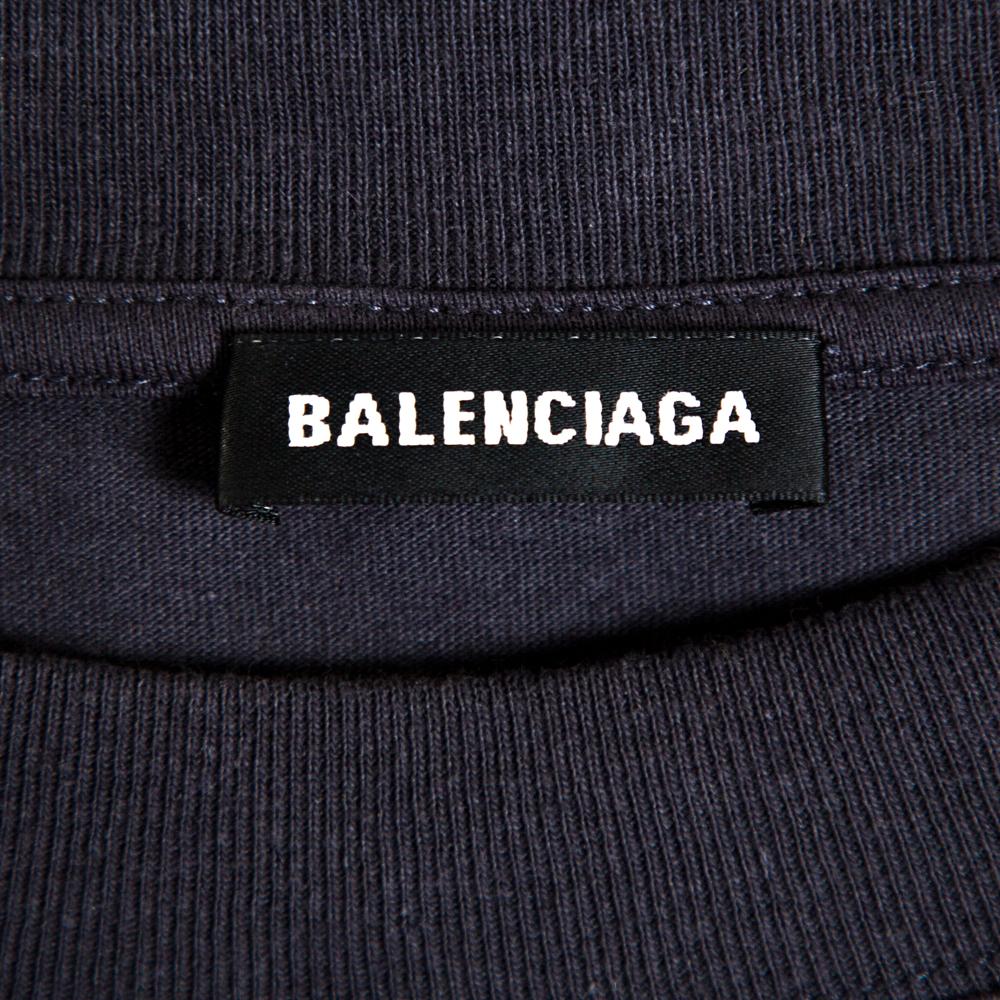 Men's Balenciaga Black Cotton Speed Hunters Long Sleeve T-Shirt M