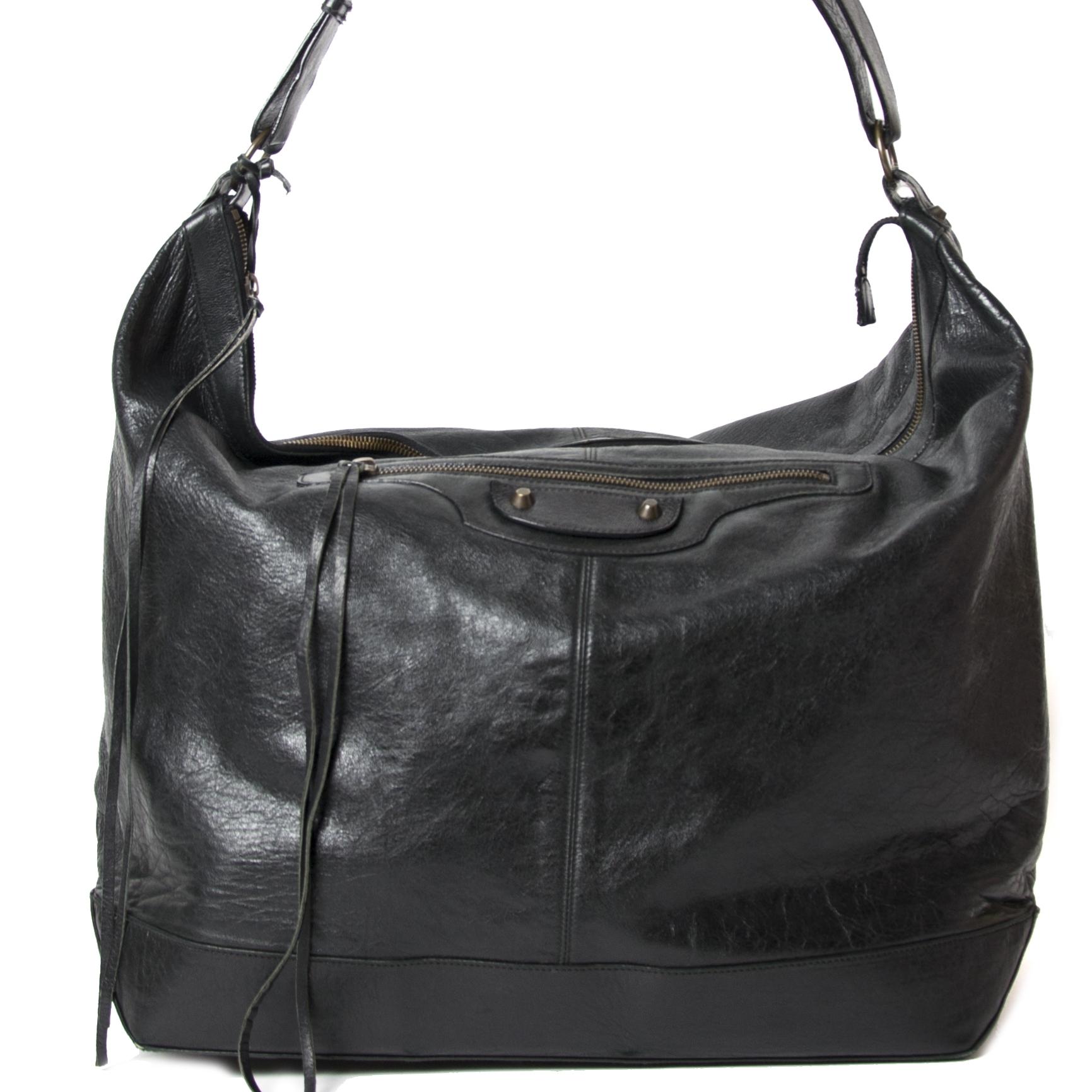 Balenciaga Black Courier Bag For Sale 