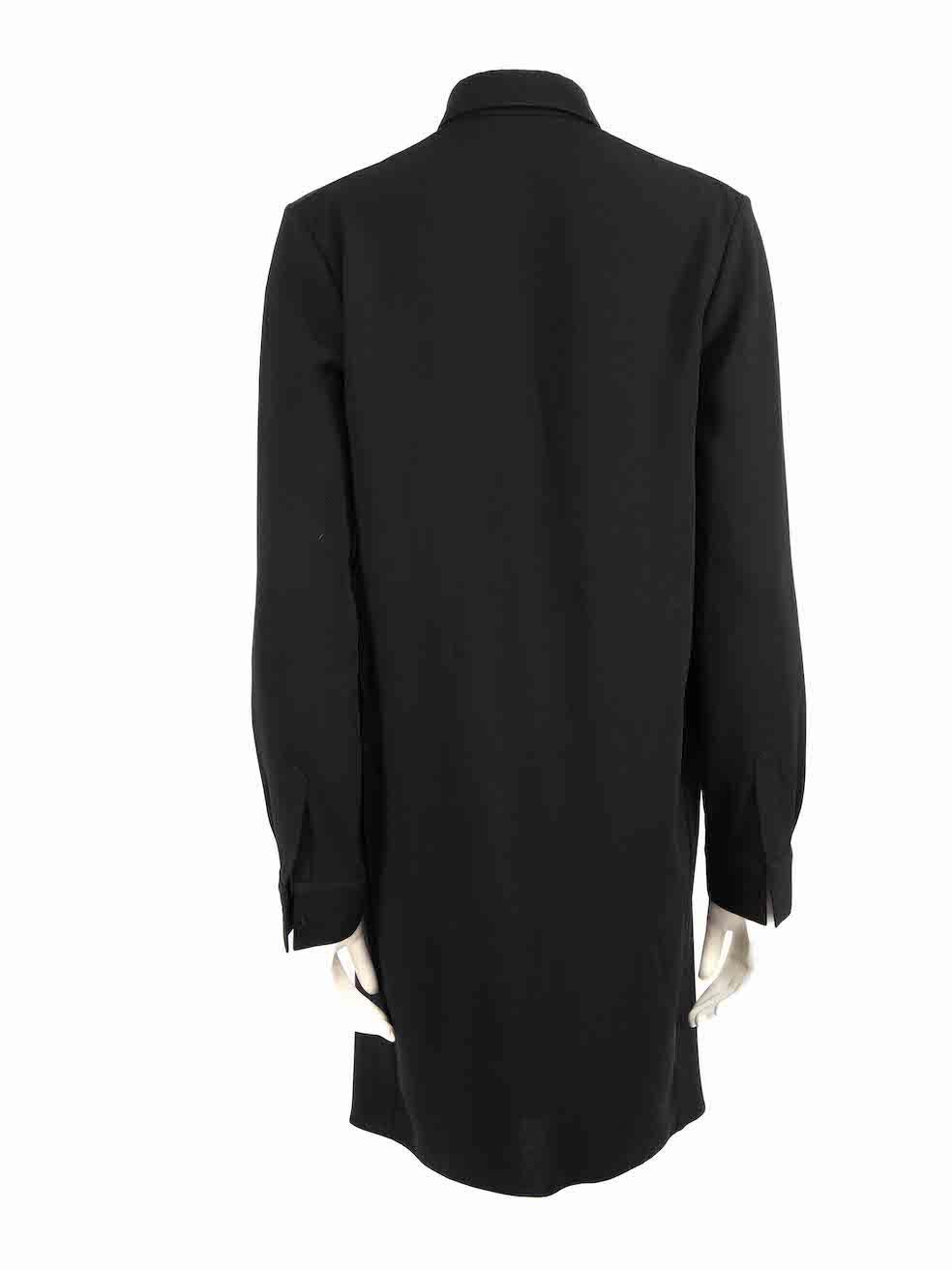 Balenciaga Black Cowl Neck Long Sleeve Dress Size S In Good Condition For Sale In London, GB