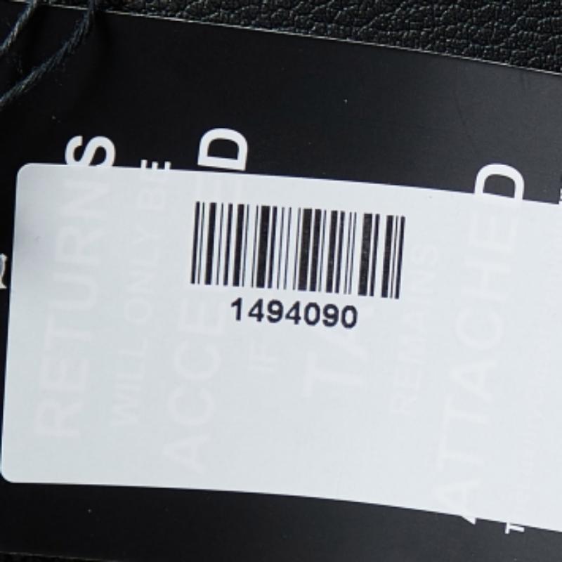 Balenciaga Pantalones de crepé negro de cintura alta con detalle de solapa M en venta 1
