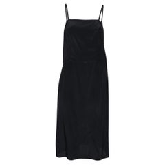 Balenciaga Black Crepe Sleeveless Slip Dress M