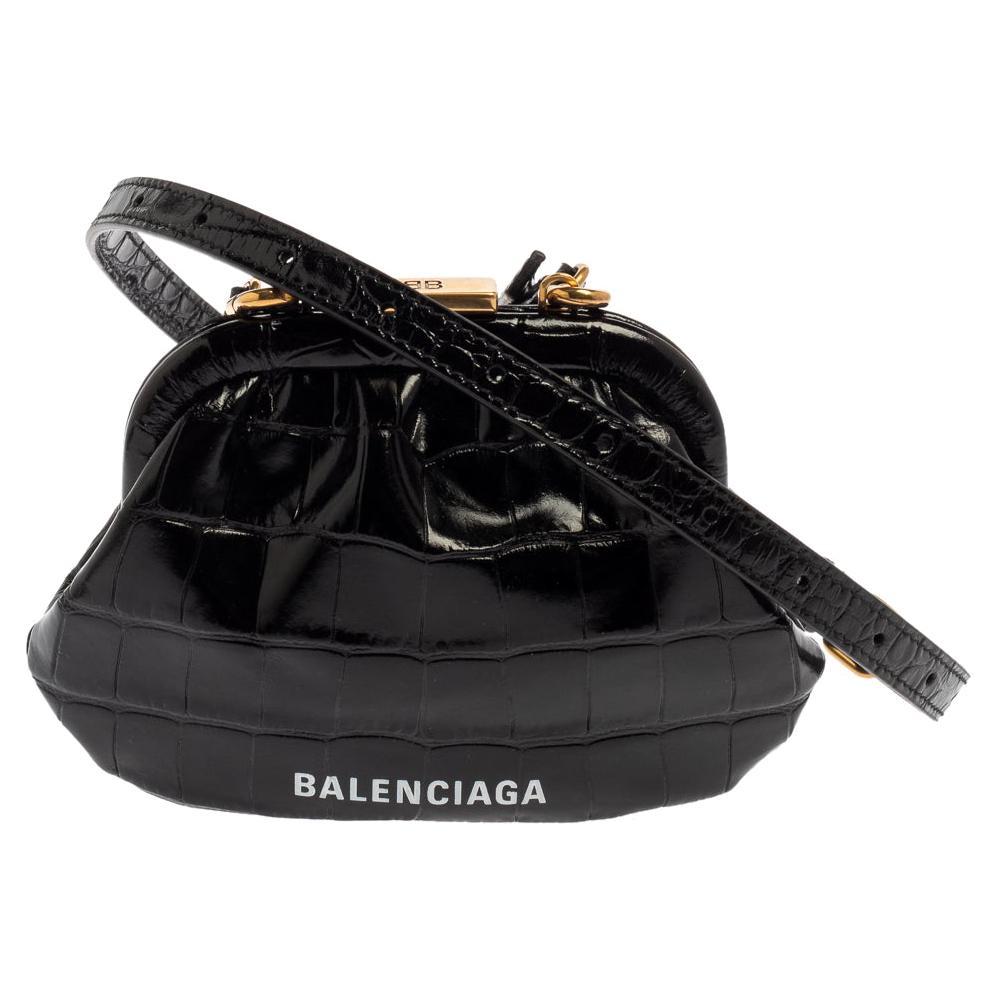 Balenciaga XS Cloud clutch black  MODES