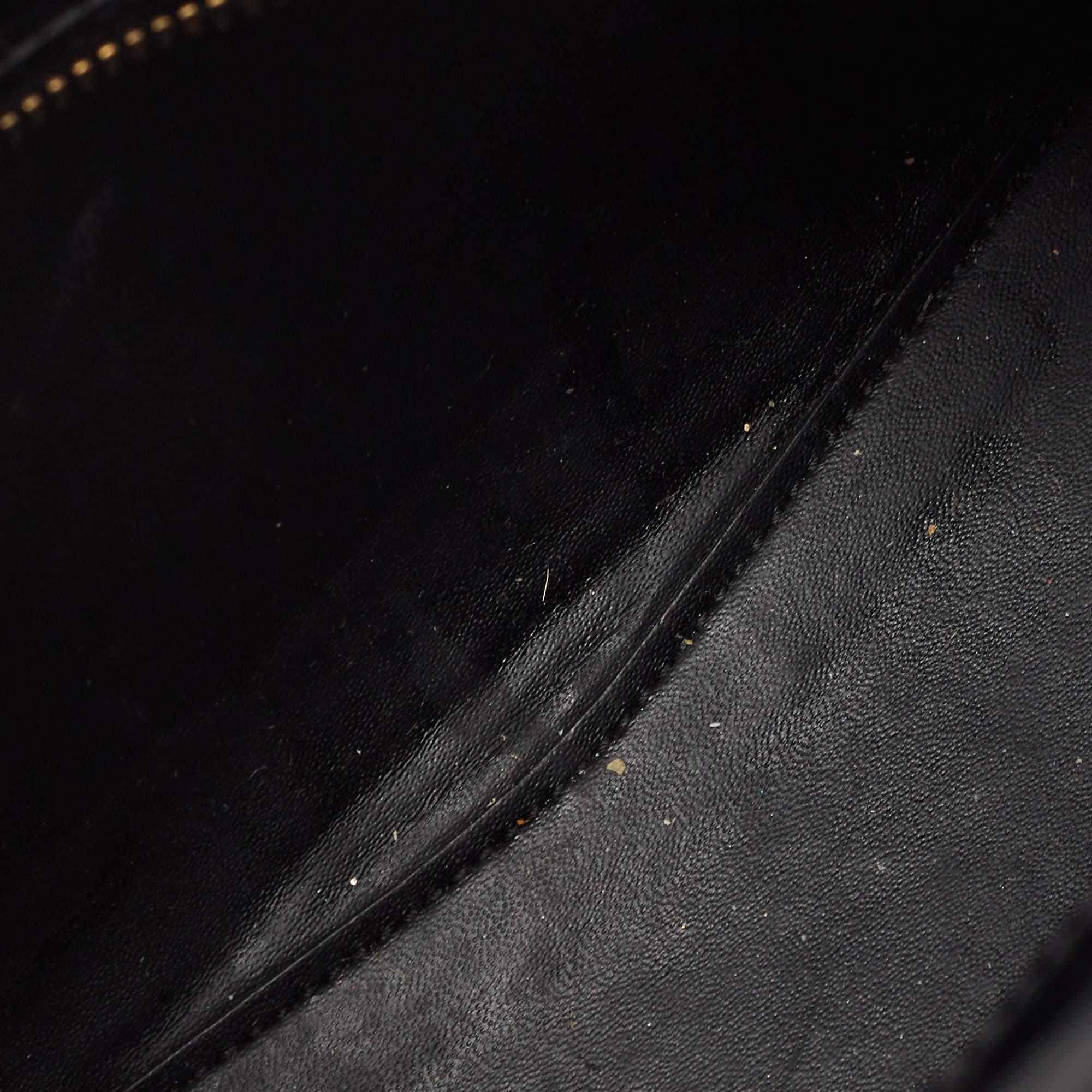Balenciaga Black Croc Embossed Leather Mini Neo Classic Bag 8