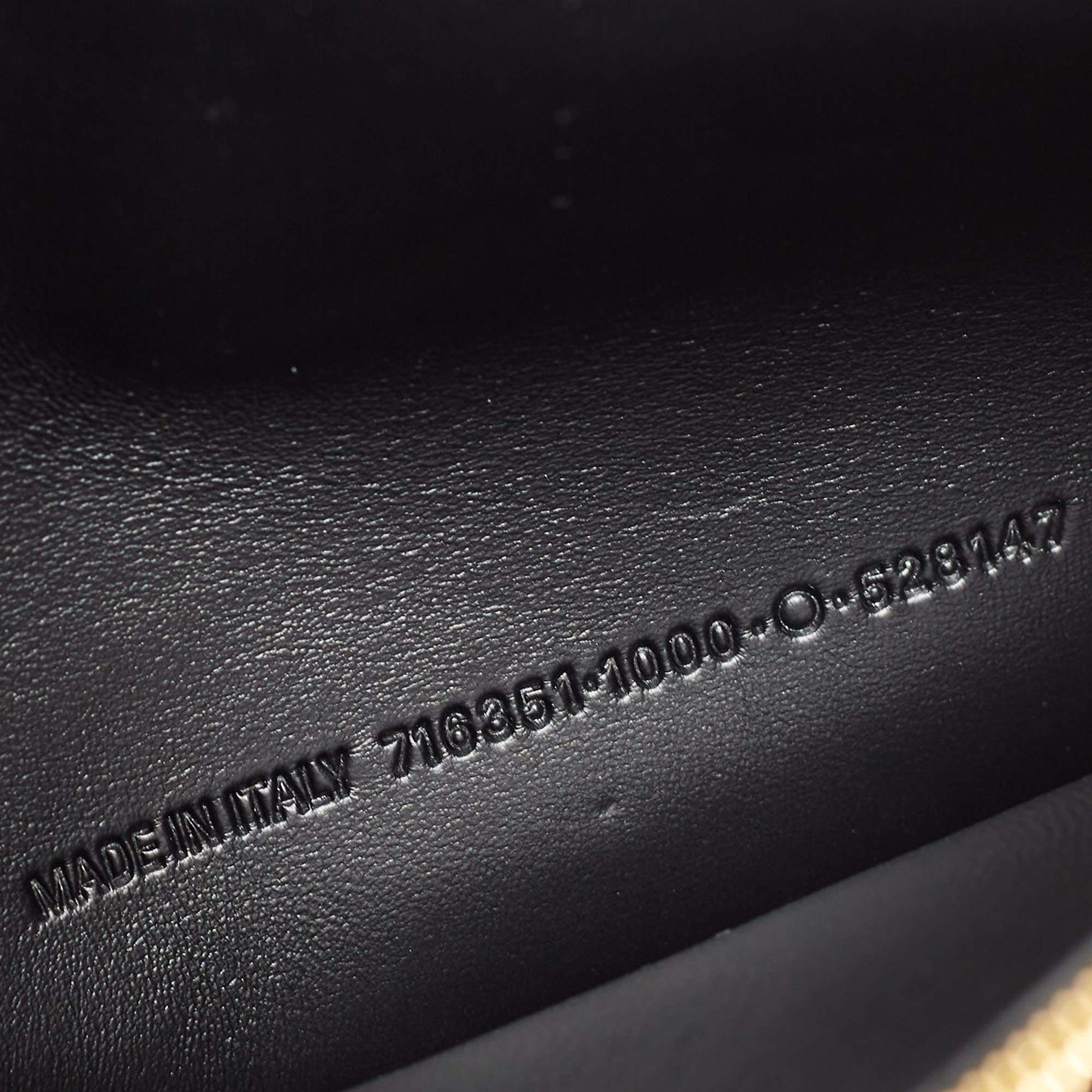 Balenciaga Black Croc Embossed Leather Small Crush Bag 1