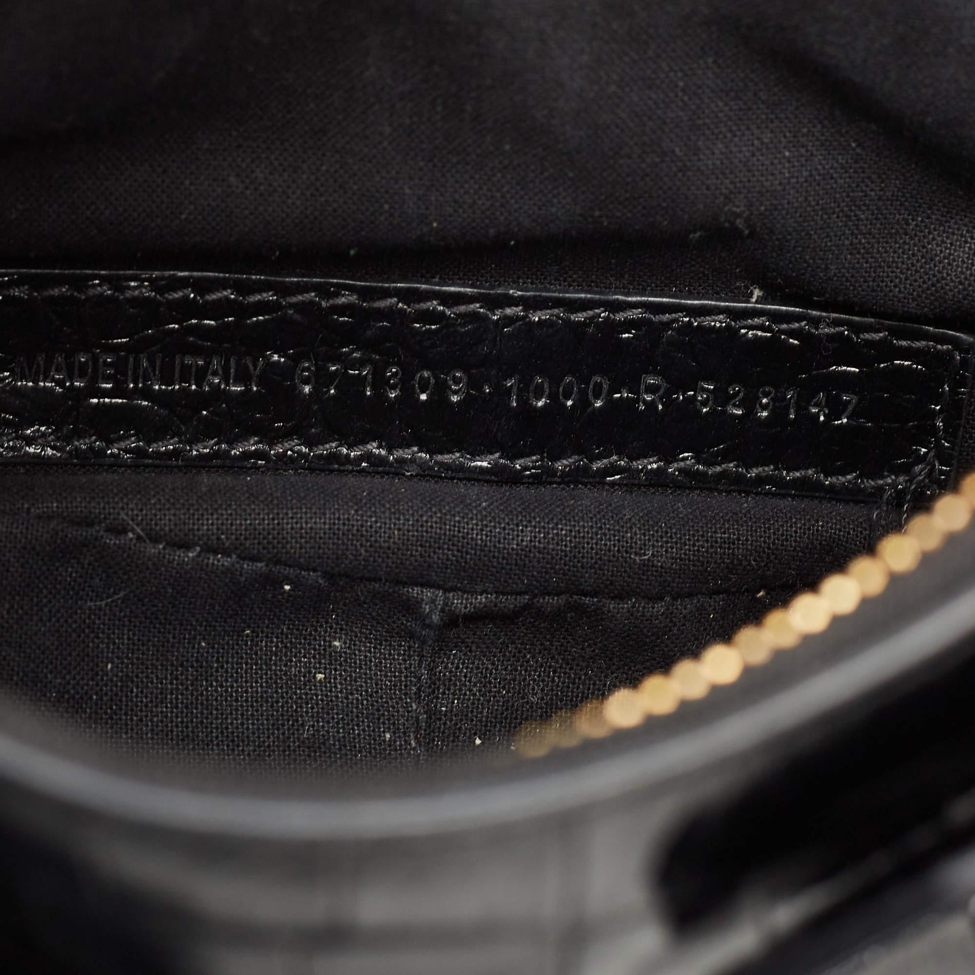 Balenciaga Black Croc Embossed Leather XS Le Cagole Shoulder Bag 5