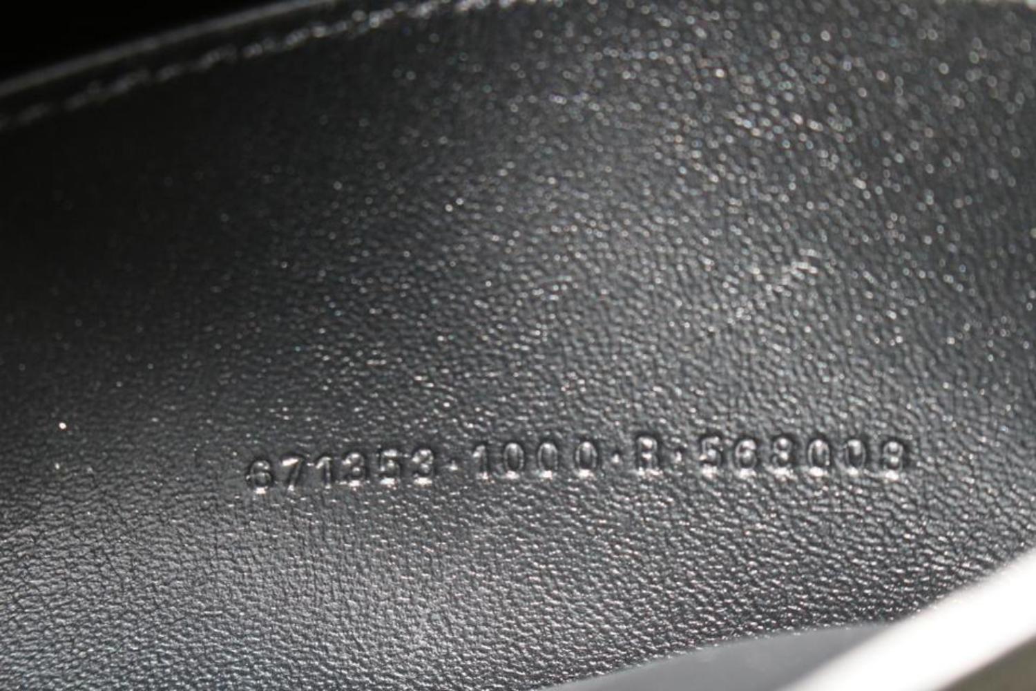 Balenciaga Black Crocodile Embossed Leather Downtown Soft Hourglass XS 16BA118 2
