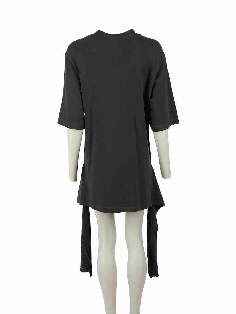 Balenciaga Black Deconstructed Drape Top Size XS In Excellent Condition In London, GB