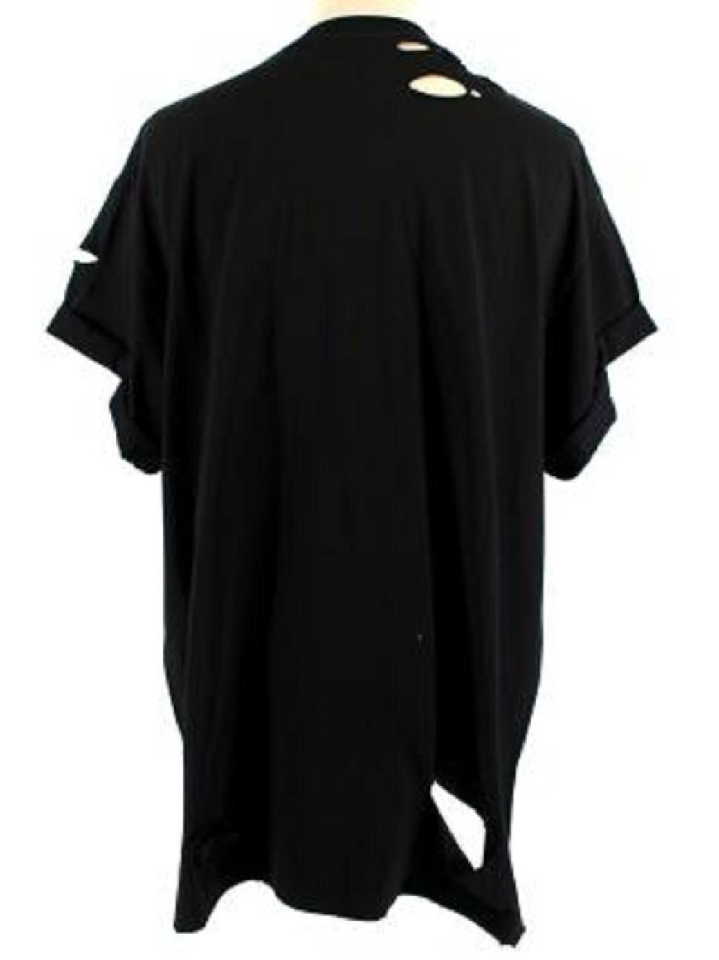 Balenciaga Noir T-shirt imprimé avec logo en relief Bon état - En vente à London, GB