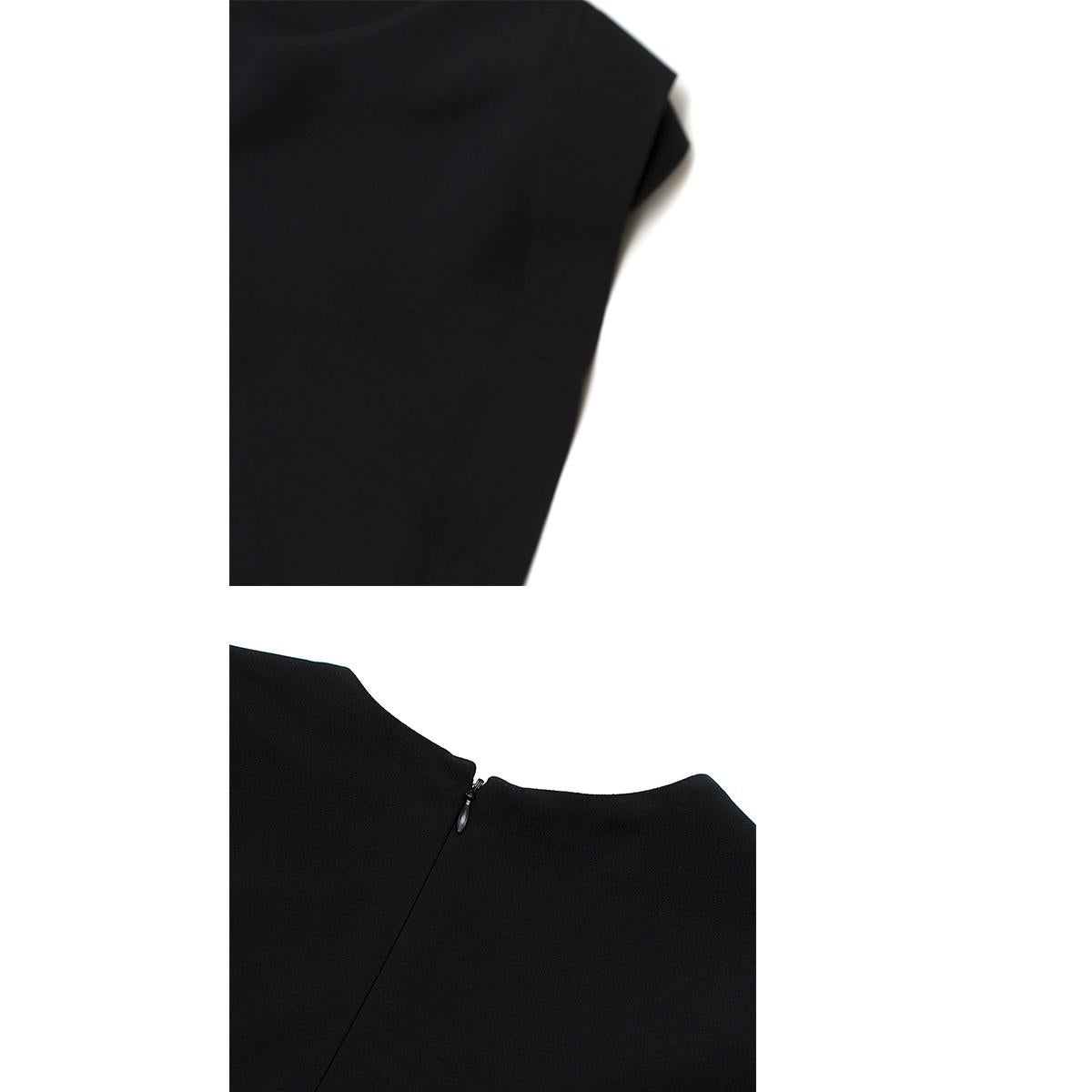 Balenciaga Black Draped Sleeveless Top - Size US 4 For Sale 3