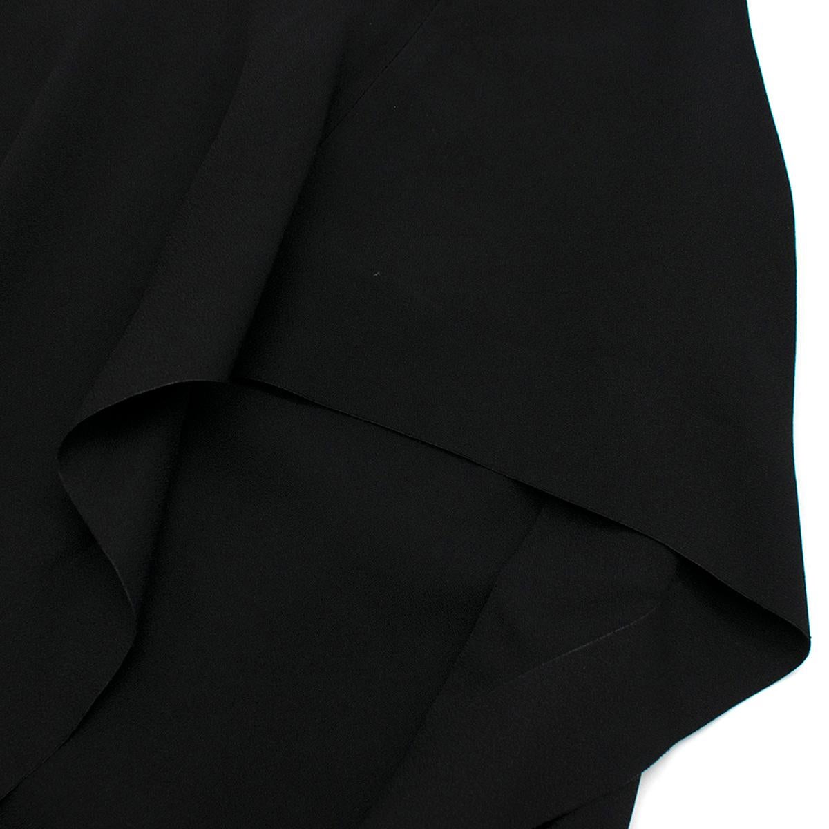 Women's Balenciaga Black Draped Sleeveless Top - Size US 4 For Sale