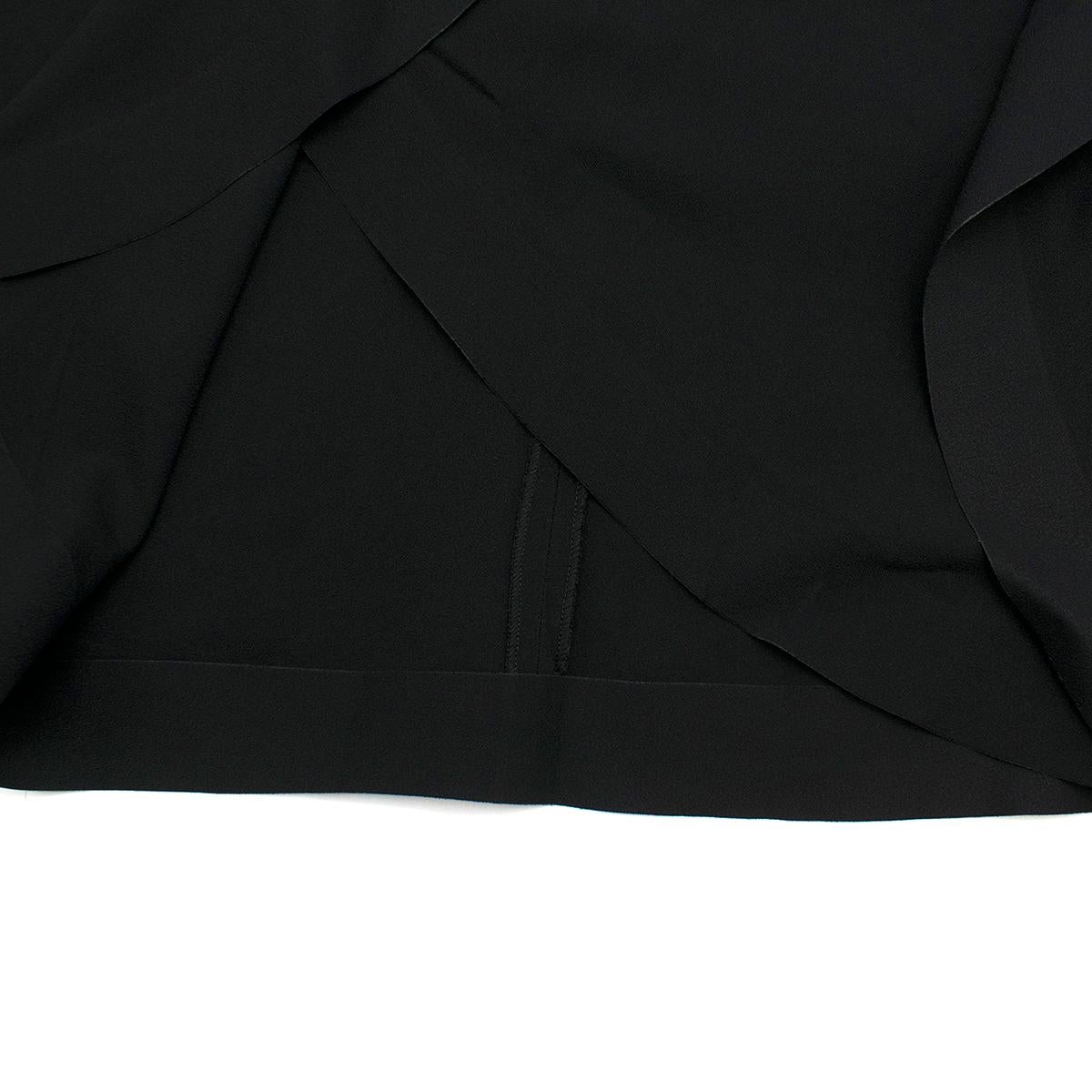 Balenciaga Black Draped Sleeveless Top - Size US 4 For Sale 1