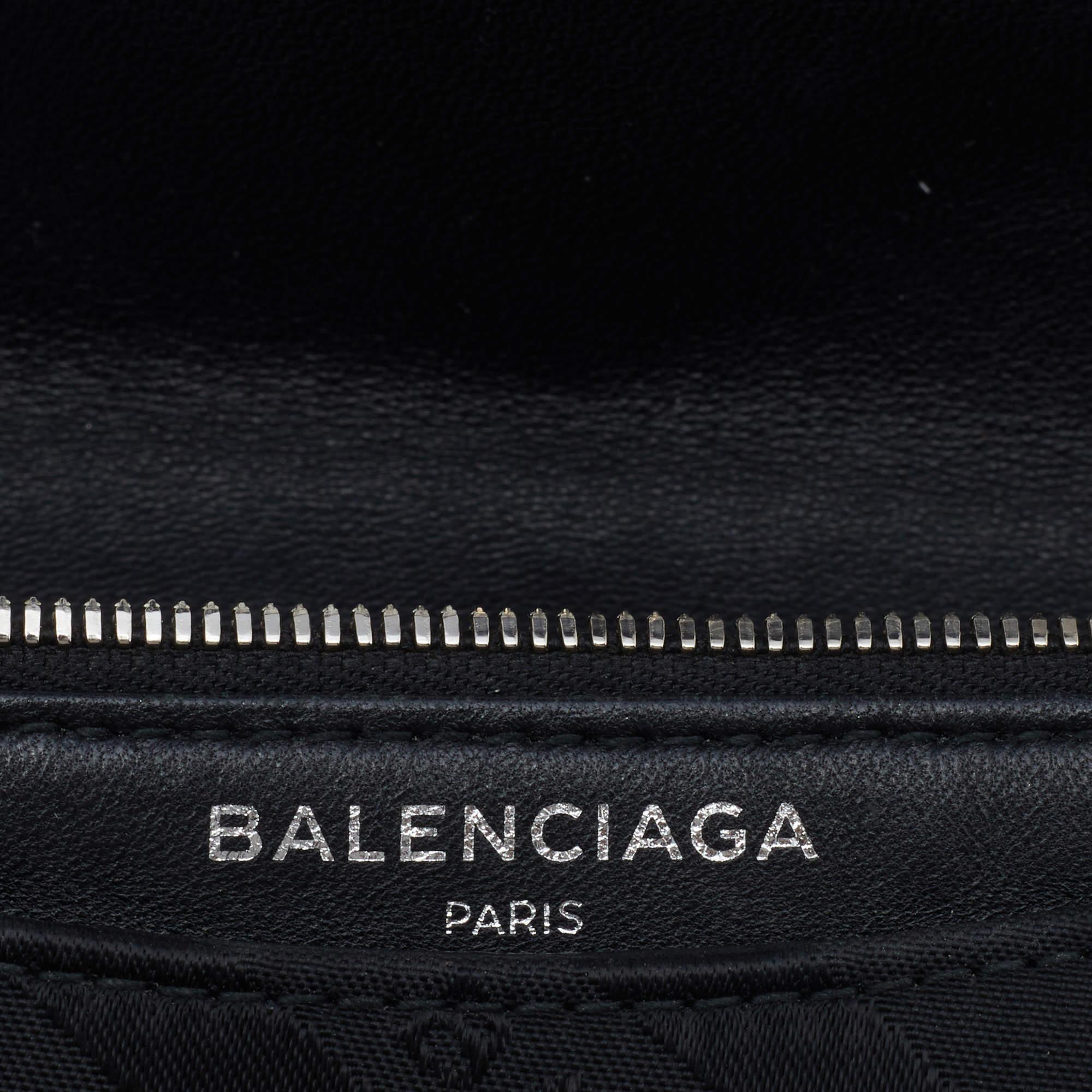 Balenciaga Black Fabric BB Chain Round Shoulder Bag 6