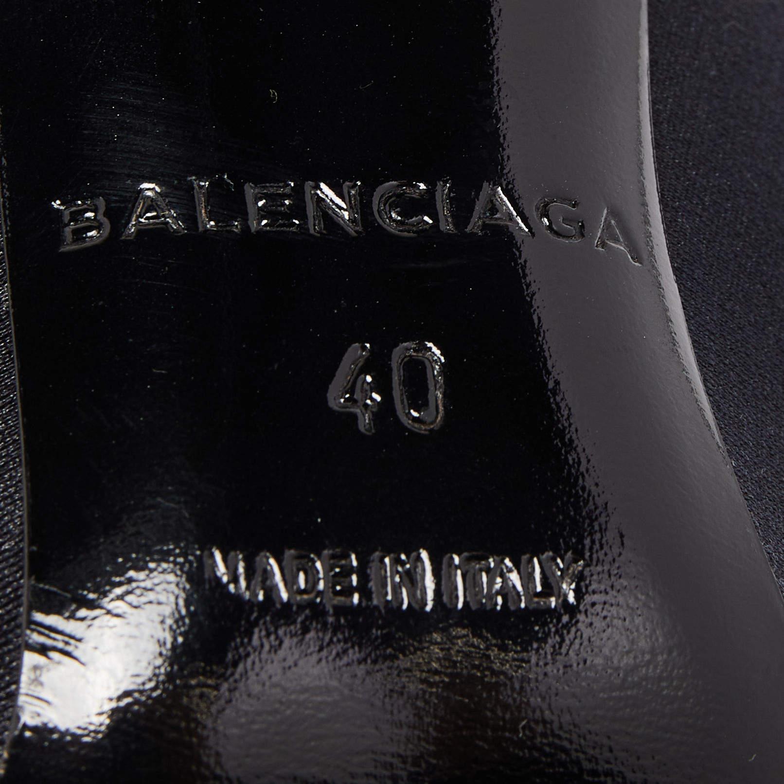Balenciaga Black Fabric Sock Mild calf Boots  3