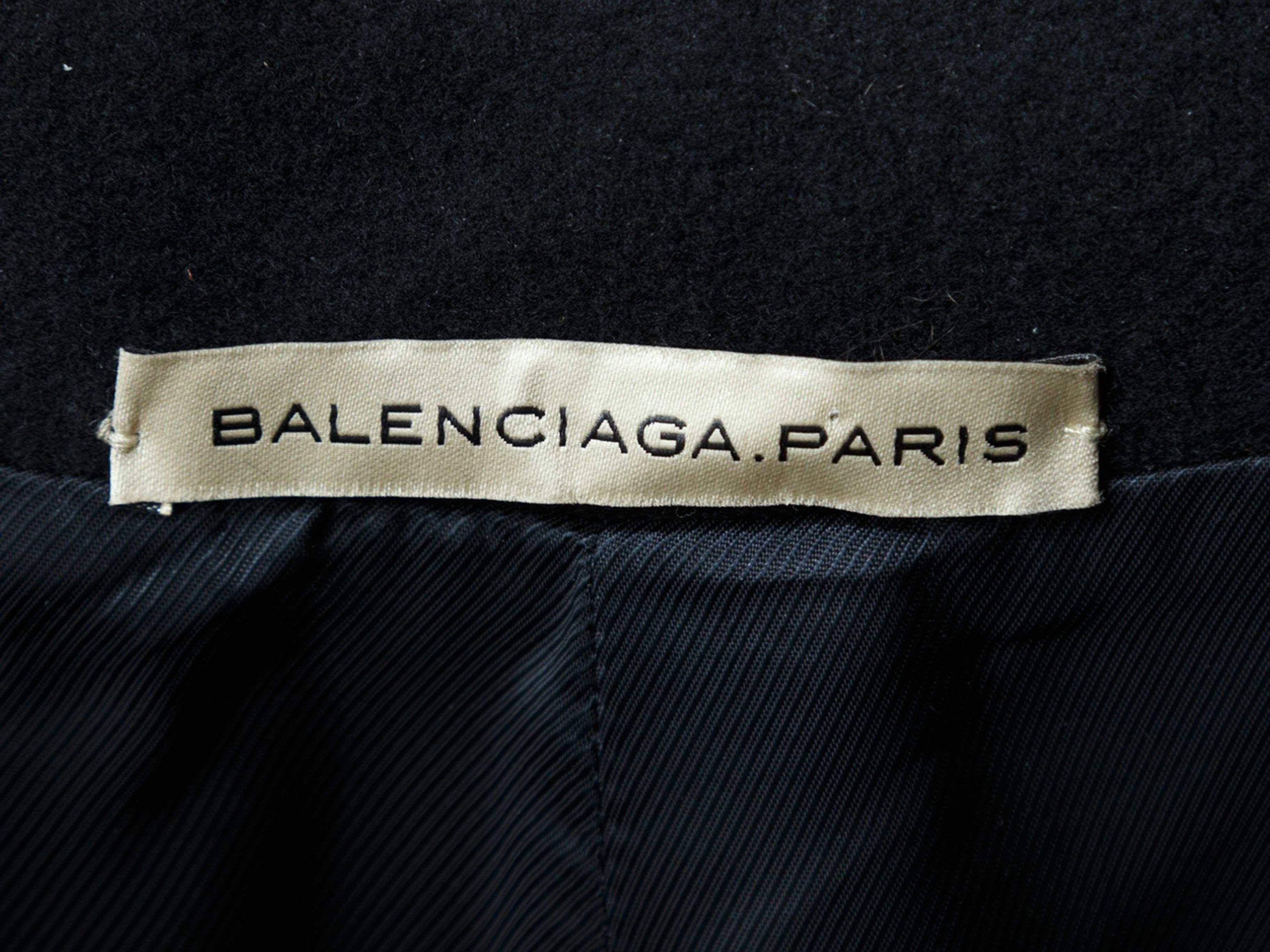 Women's Balenciaga Black Fall/Winter 2006 Wool Jacket