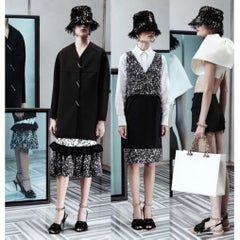 Balenciaga Black Faux Patent Leather Hat Resort 2014