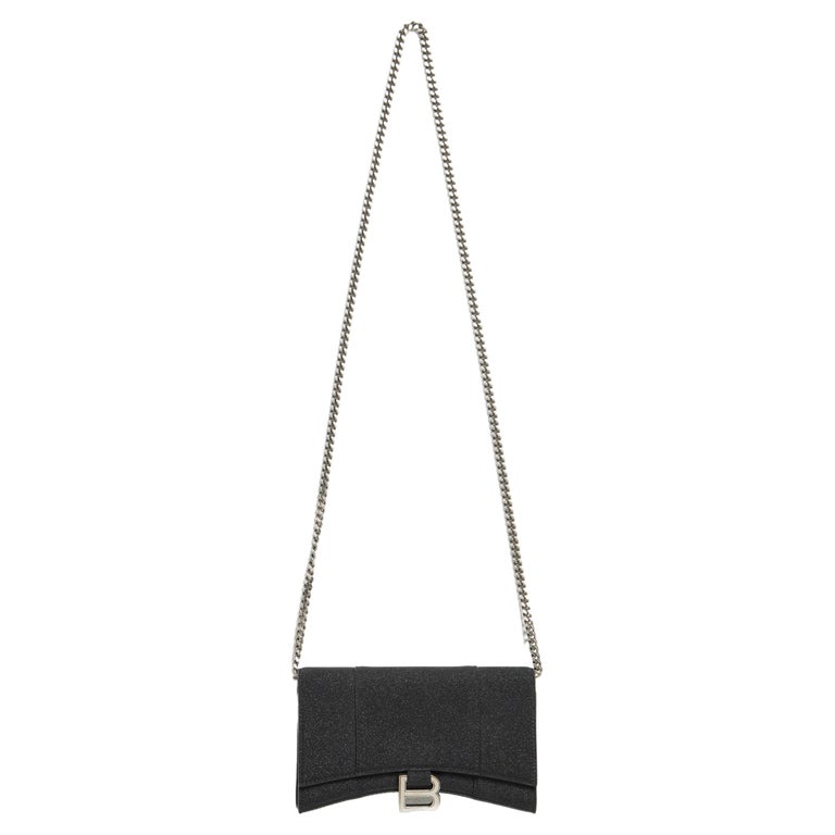 Balenciaga Black Glitter Bag For Sale at 1stDibs