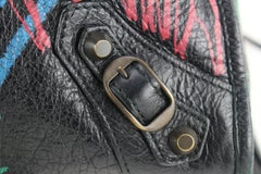 Balenciaga Black Graffiti City Bag 26ba69s