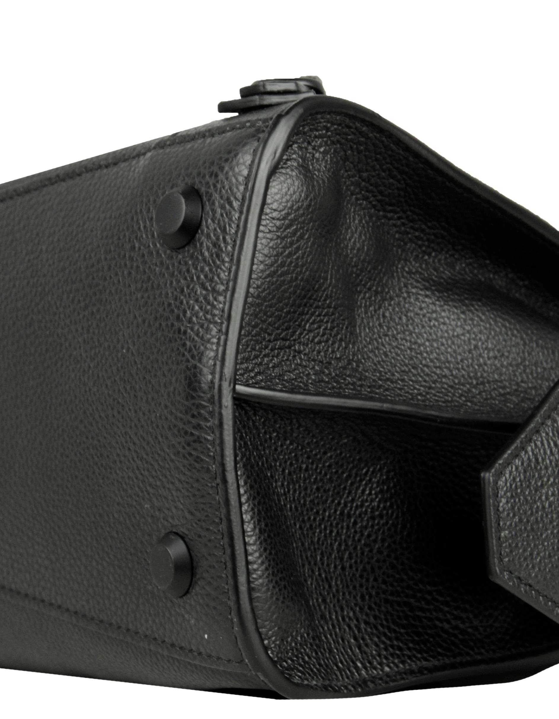 Balenciaga Black Grained Calfskin Leather Neo Classic Hardware S City Bag For Sale 1