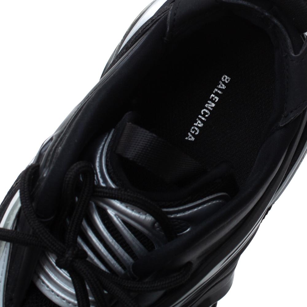 Balenciaga Schwarz/Grau Leder und Gummi Tyrex 2020 Turnschuhe Größe 42 2