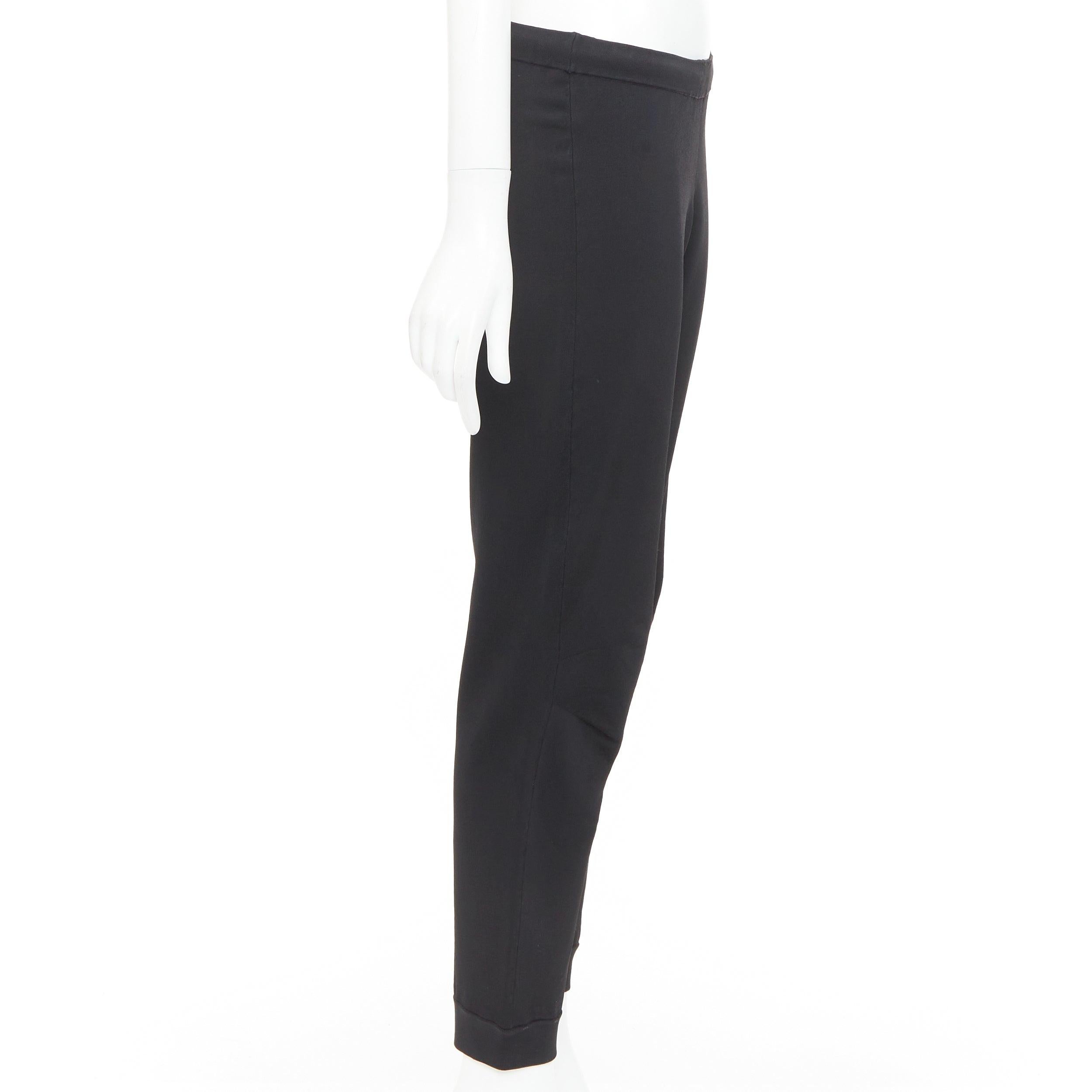 BALENCIAGA black hidden drawstring knee darts cropped jogger pants en Bueno estado para la venta en Hong Kong, NT