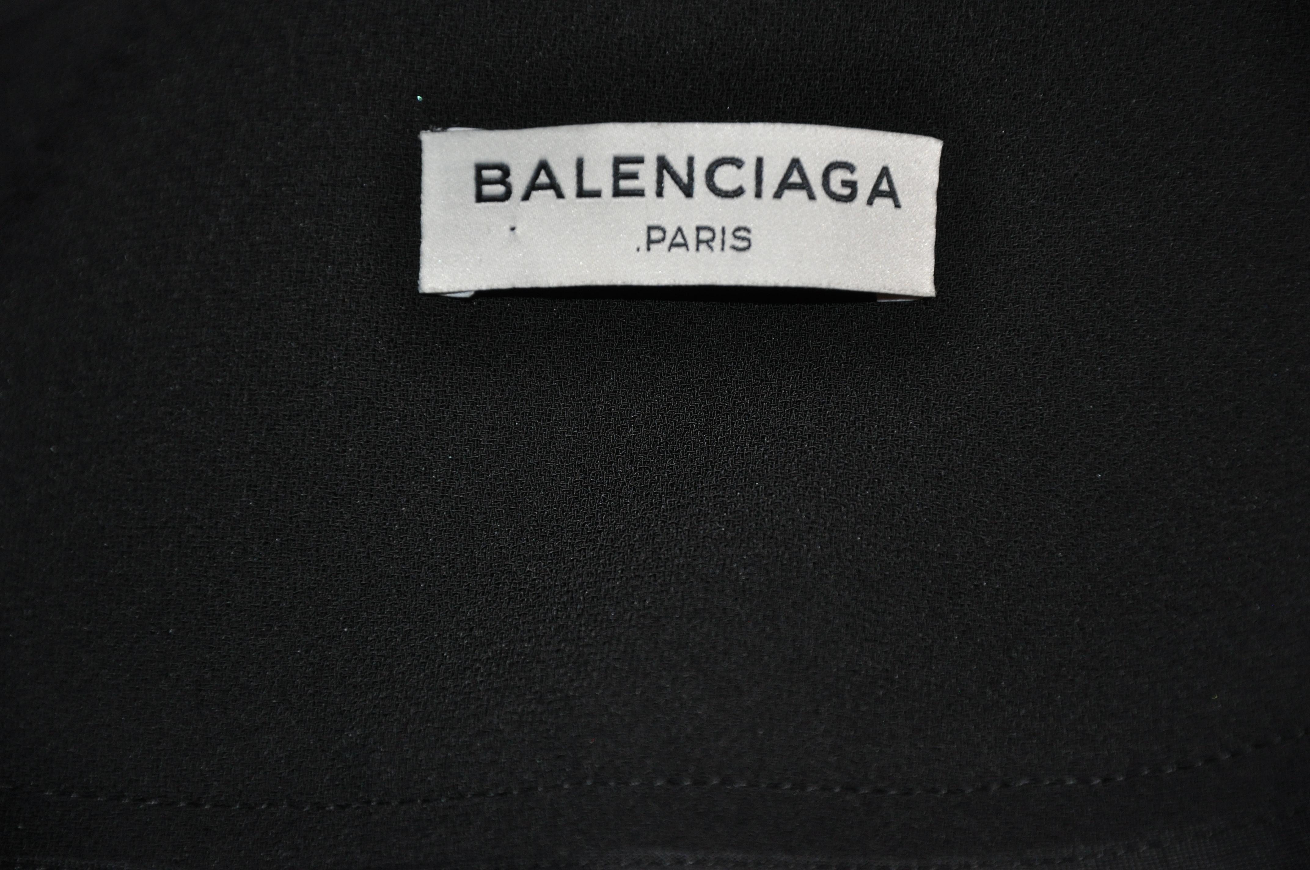 Balenciaga wonderfully elegant black high-waisted 