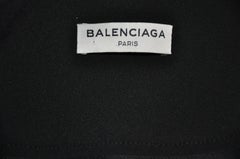 Balenciaga Black High-Waisted "Petals" Front Trouser