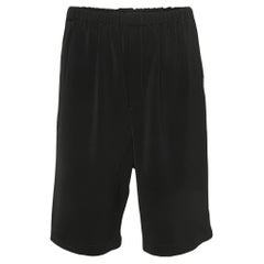 Balenciaga Black Jersey Elasticated Waist Bermuda Shorts S