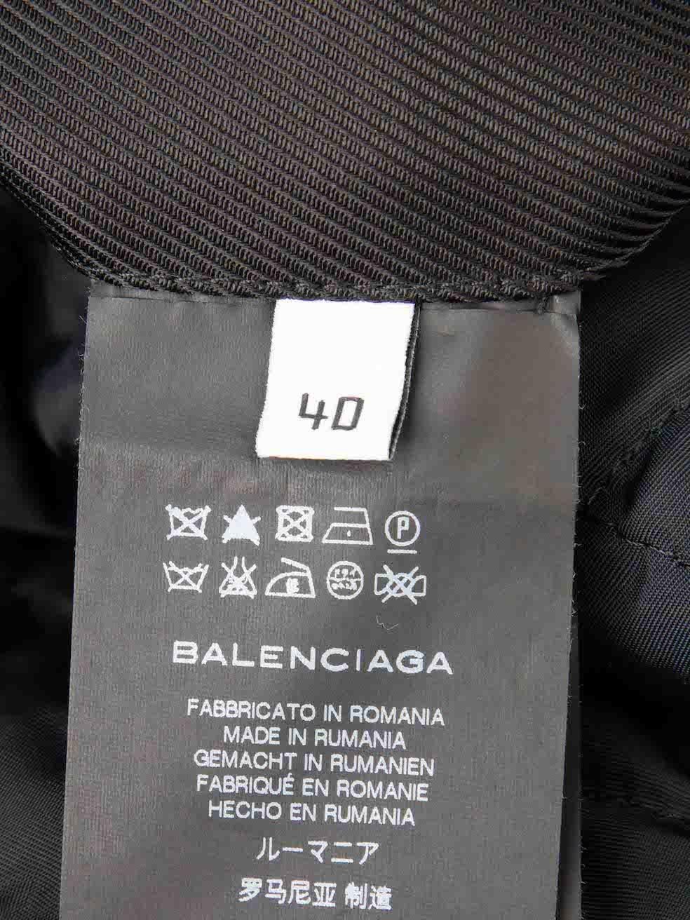 Balenciaga Black Join a Weird Trip Embroidery Jacket Size L For Sale 3