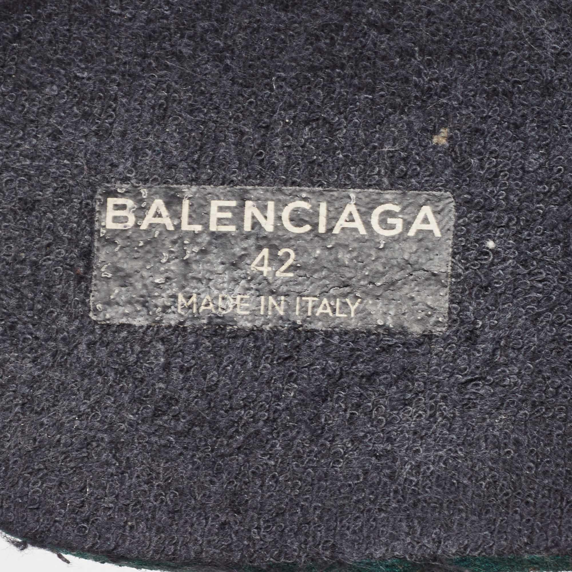 Balenciaga Black Knit Fabric Low Speed Trainers Sneakers Size 42 For Sale 3