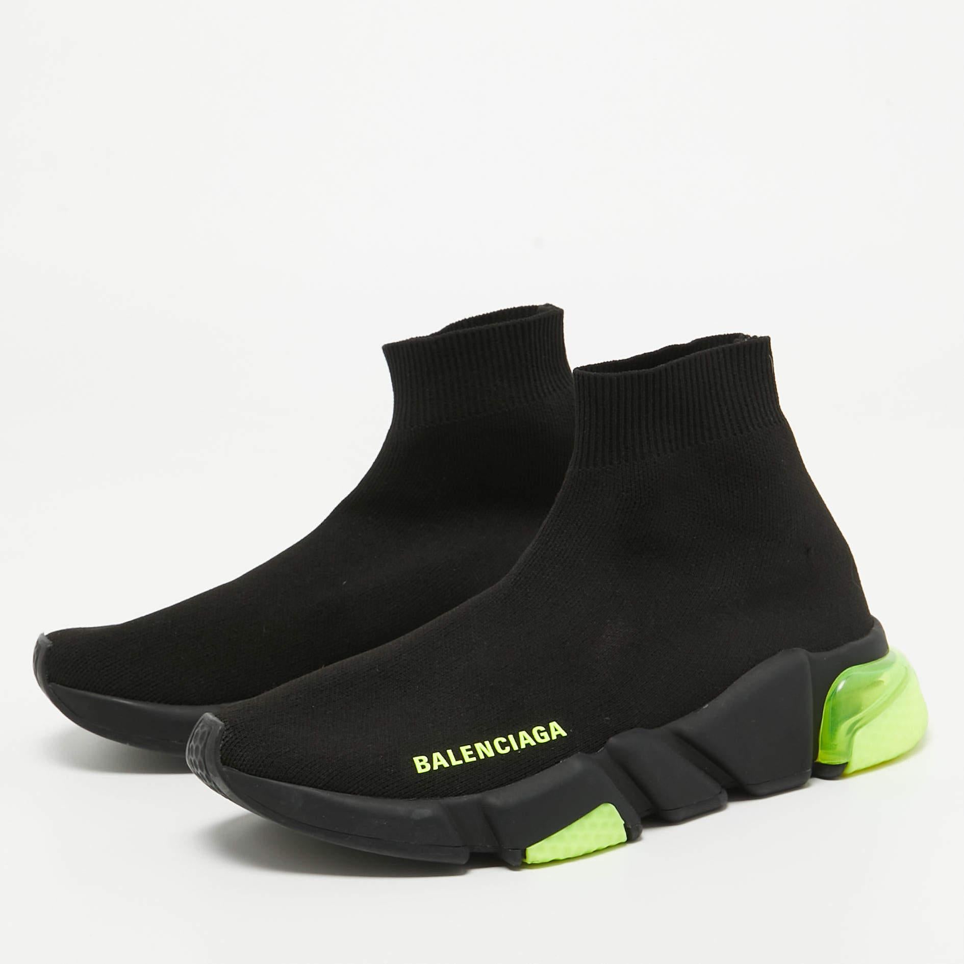 Celebrating the fusion of sports and luxury fashion, these Balenciaga Speed Trainer sneakers are absolutely worth the splurge. They are laceless and so well-crafted with logo-accented knit fabric in a sock style. The sneakers are also designed with