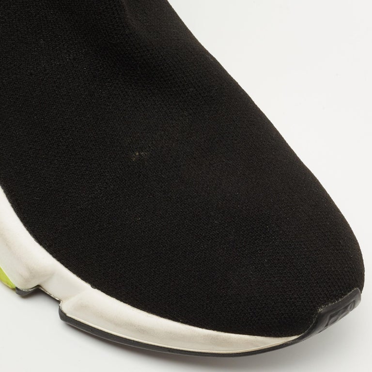 BALENCIAGA 25S SPEED TRAINER SNEAKERS 55 MM IN BLACK KNIT STYLE 4