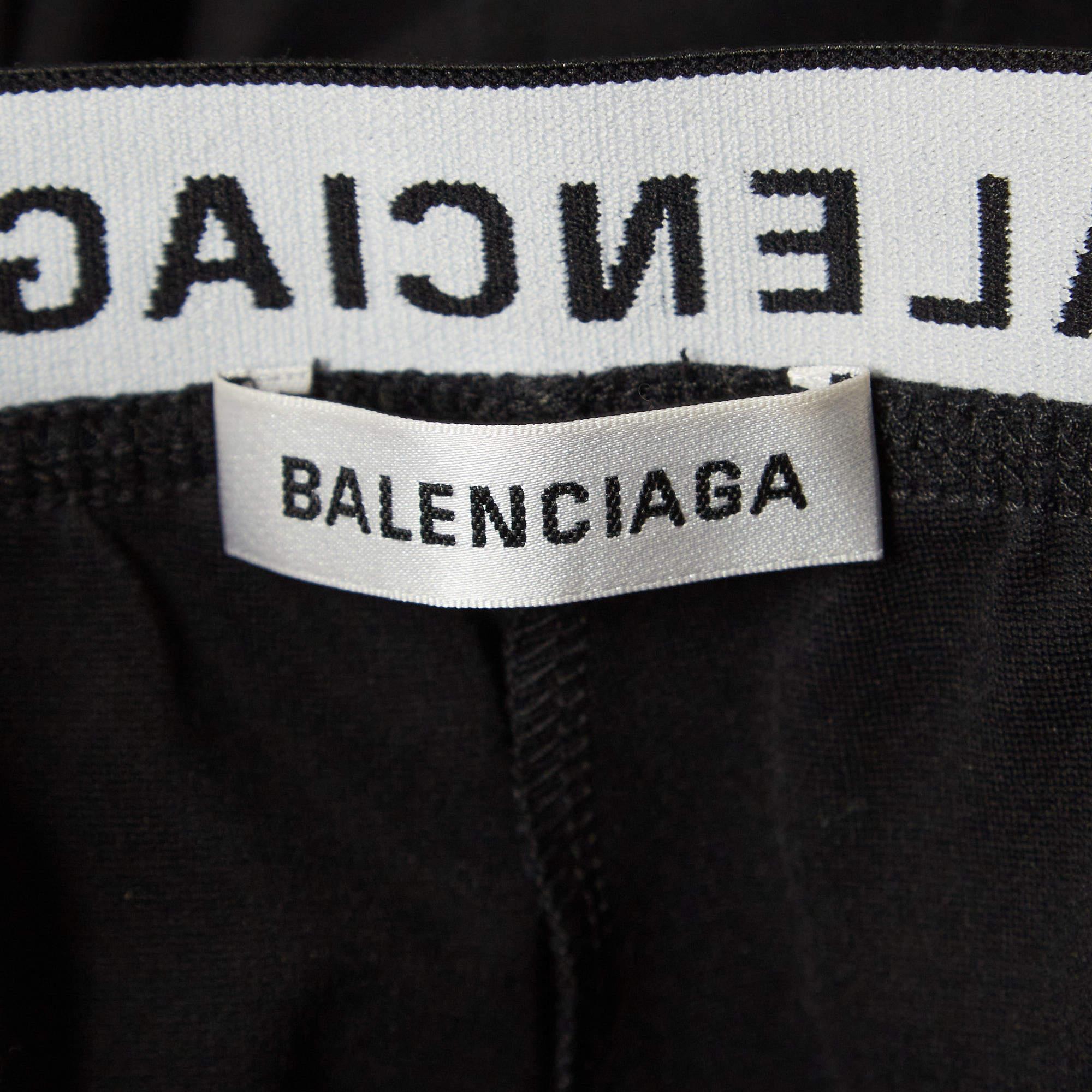 Balenciaga - Noir - Leggings avec logo à la taille - S 1