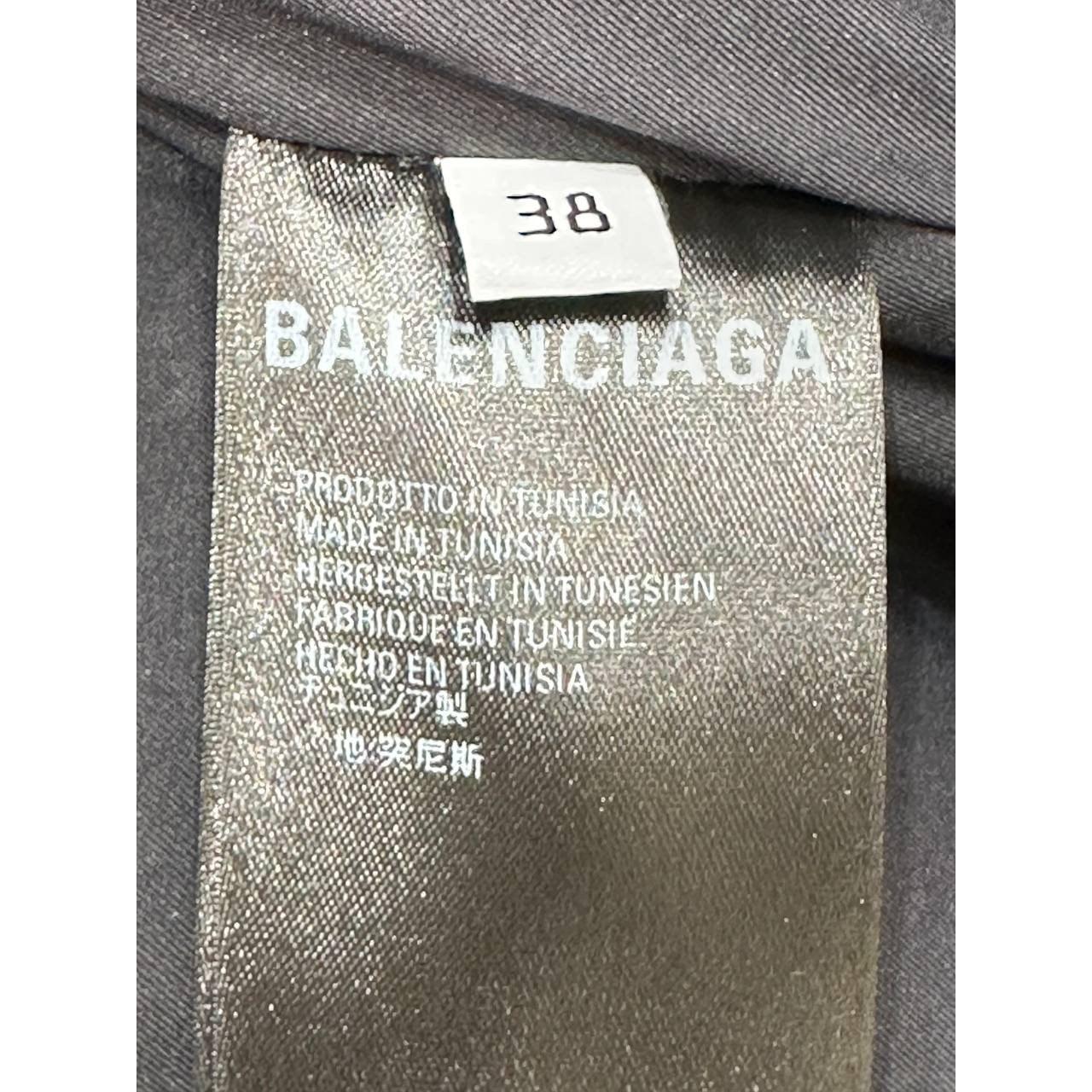 Balenciaga Black Lacquered Puffer Jacket - Size 38 Pour femmes en vente