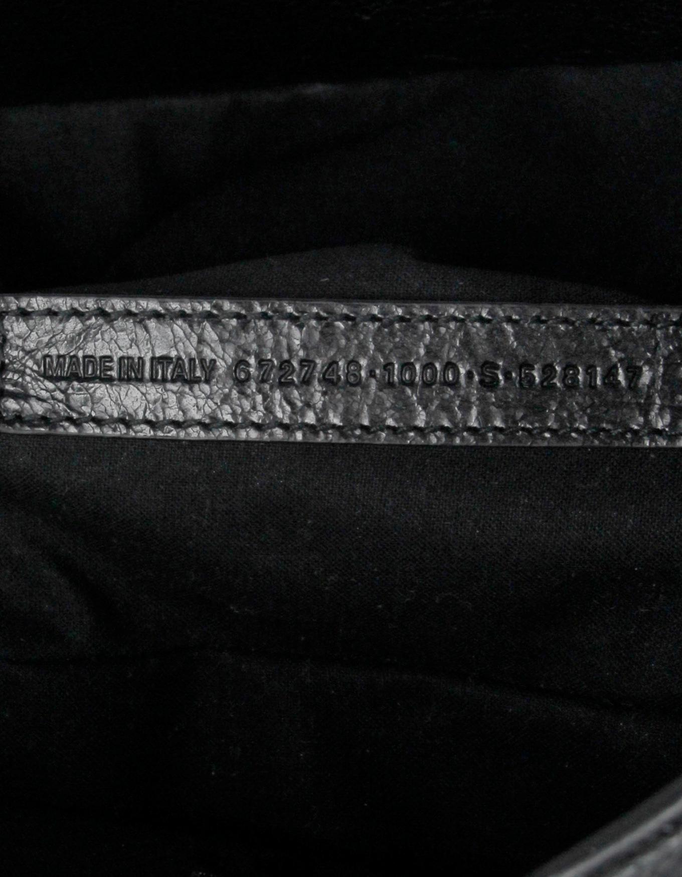 Balenciaga Black Large Le Cagole Leather Shoulder/Messenger Bag 2