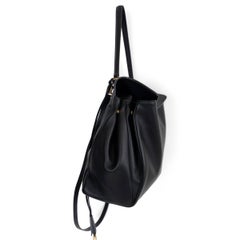 BALENCIAGA black leather 2024 RODEO LARGE FLAP Bag