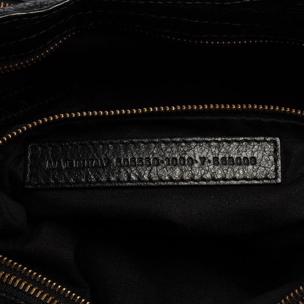 Balenciaga Black Leather And Lambskin Leather RH Classic City Bag 2