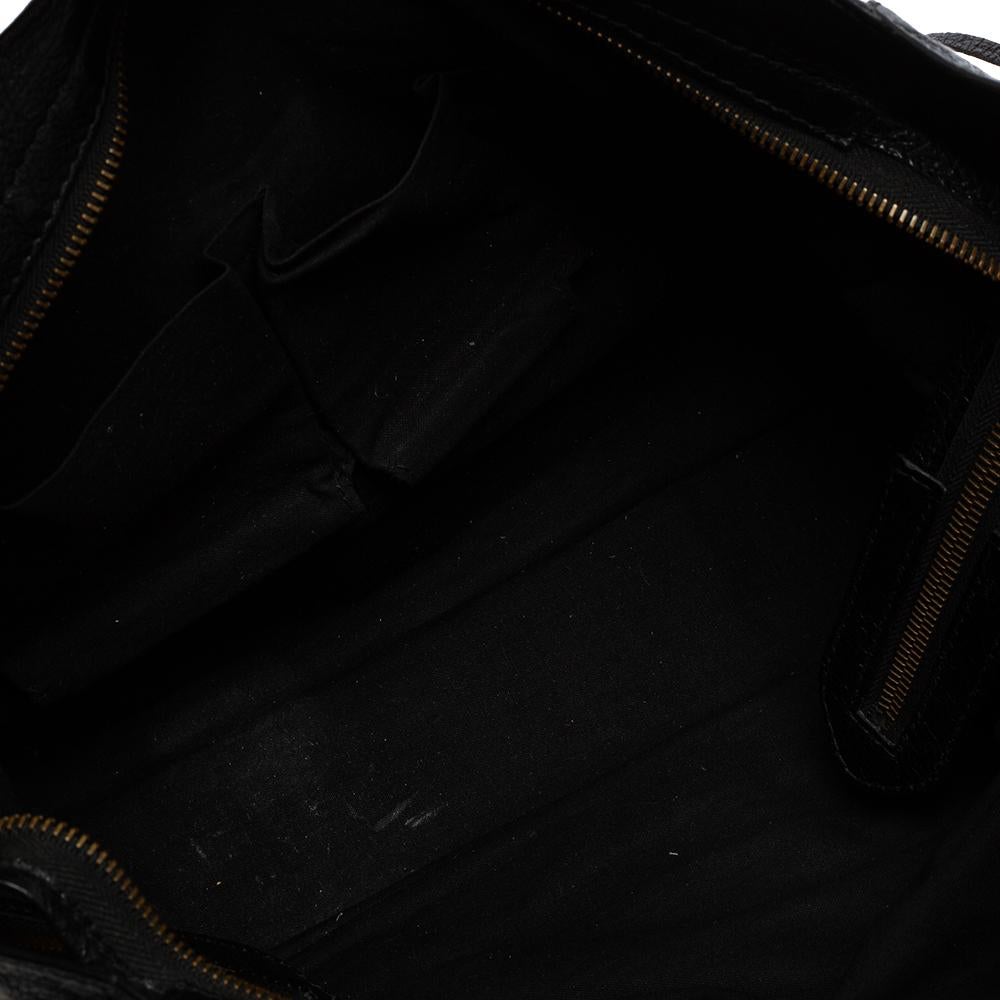 Balenciaga Black Leather And Lambskin Leather RH Classic City Bag 3