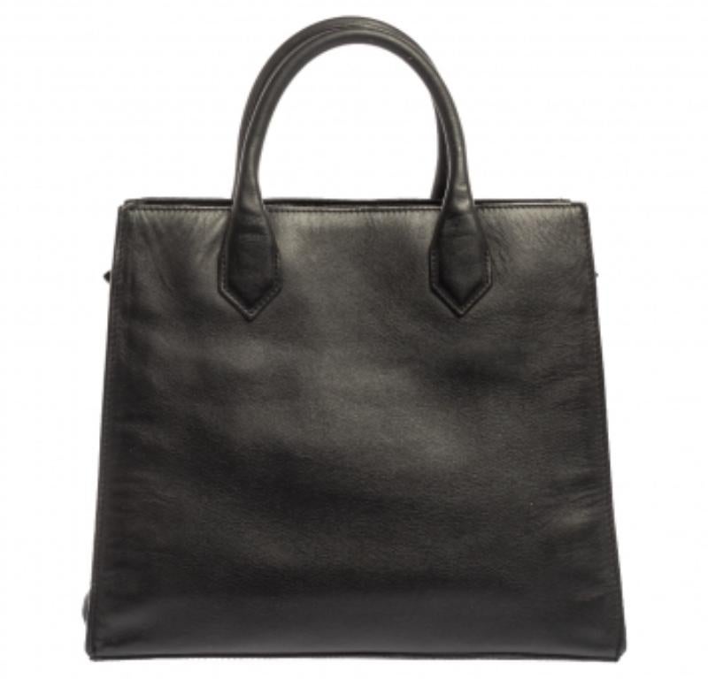 Balenciaga Black Leather and Python Padlock All Afternoon Tote In Good Condition For Sale In Dubai, Al Qouz 2
