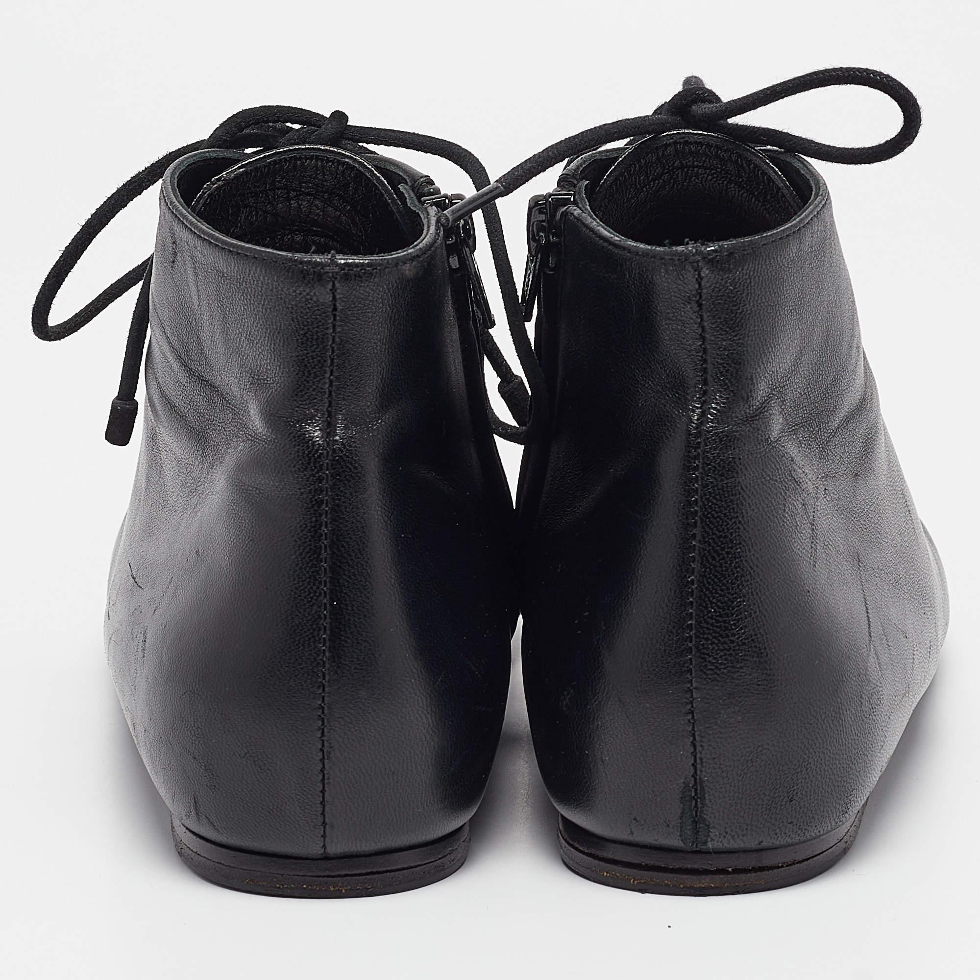 Donna Balenciaga Stivali alla caviglia in pelle nera taglia 40 in vendita