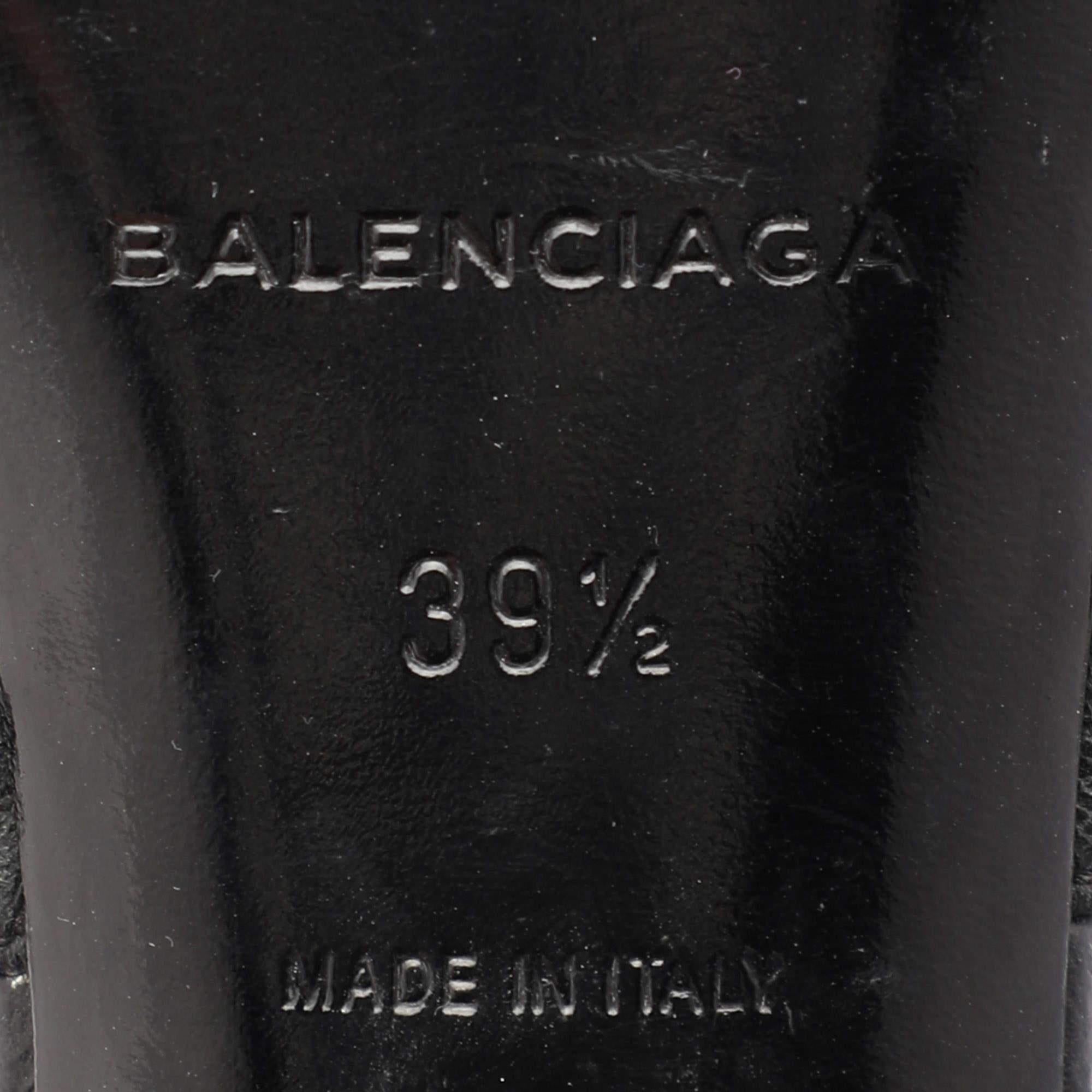 Balenciaga Sandali Arena in pelle nera Taglia 39,5 3