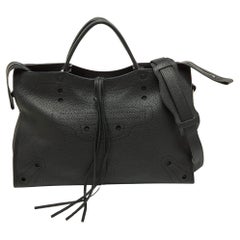 Balenciaga City Tote in pelle nera Blackout