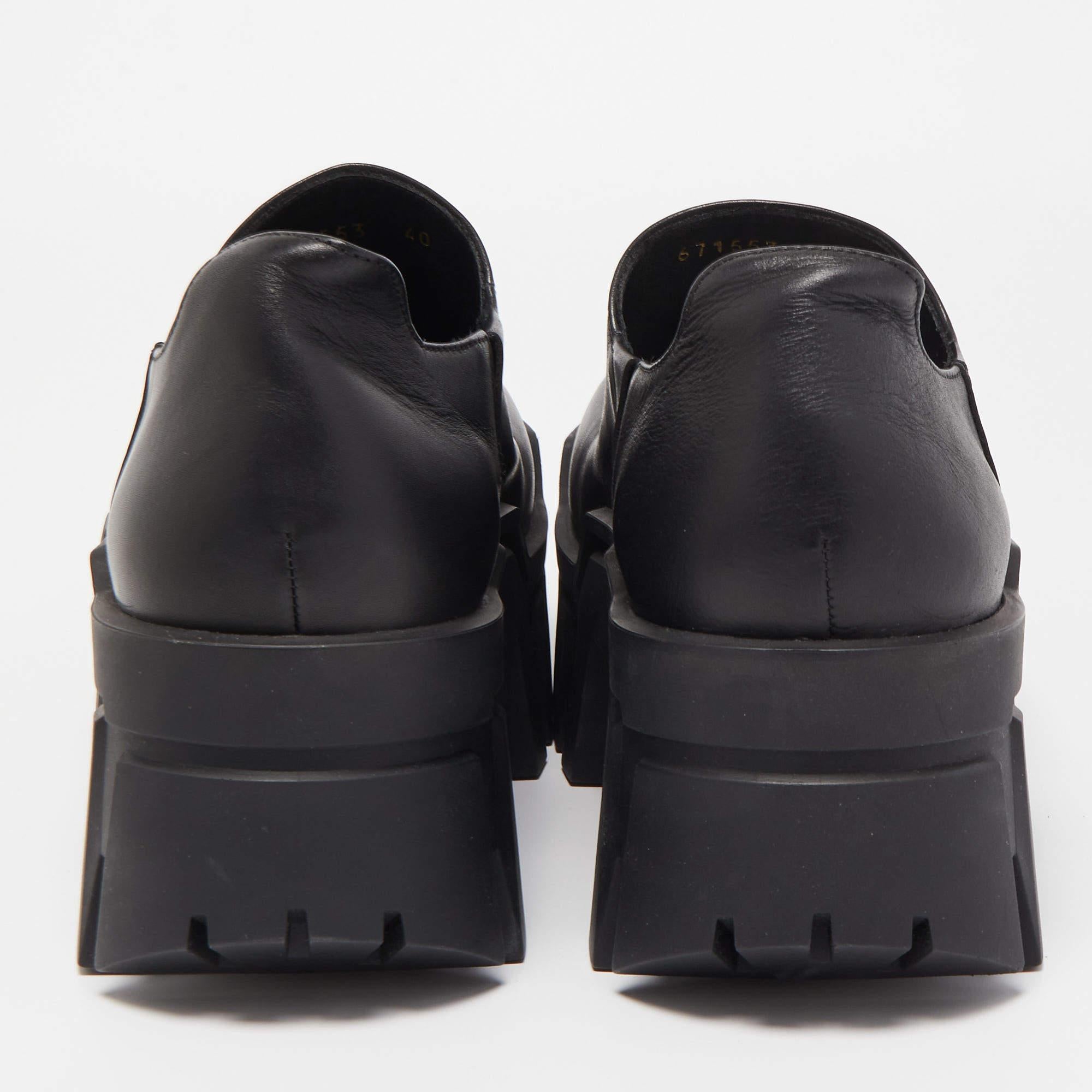 Balenciaga Black Leather Bulldozer Mini Boots  1