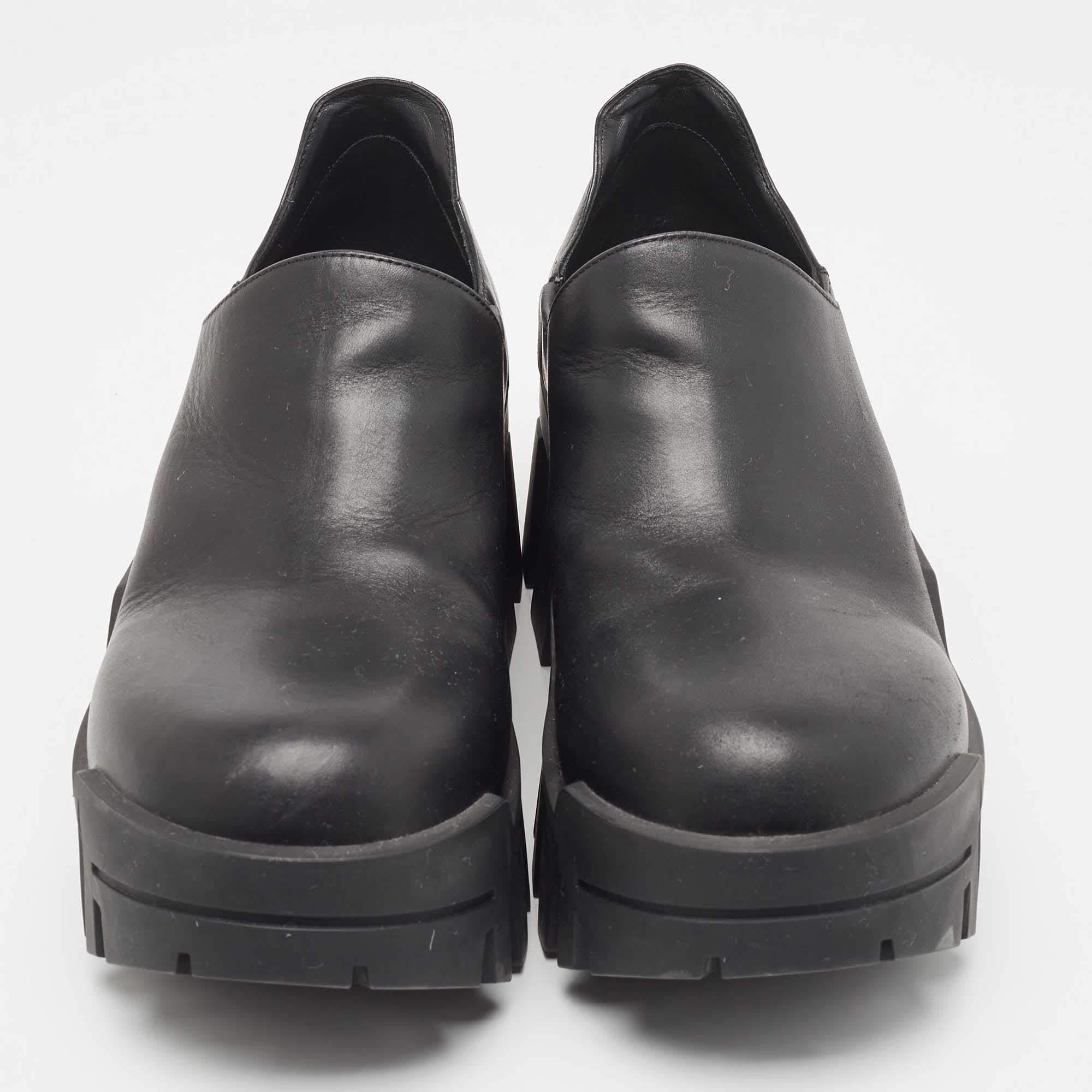 Men's Balenciaga Black Leather Bulldozer Mini Boots Size 43