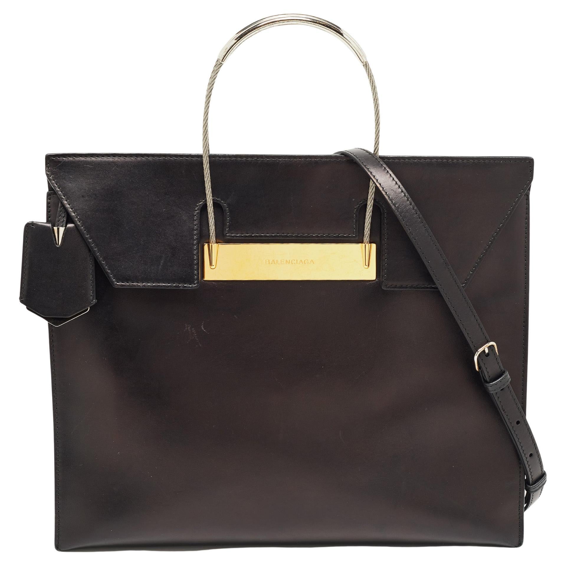 Dior Black Cannage Leather Large Lady Dior Tote For Sale at 1stDibs