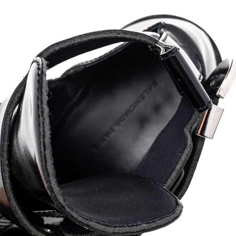 balenciaga ceinture ankle boots black