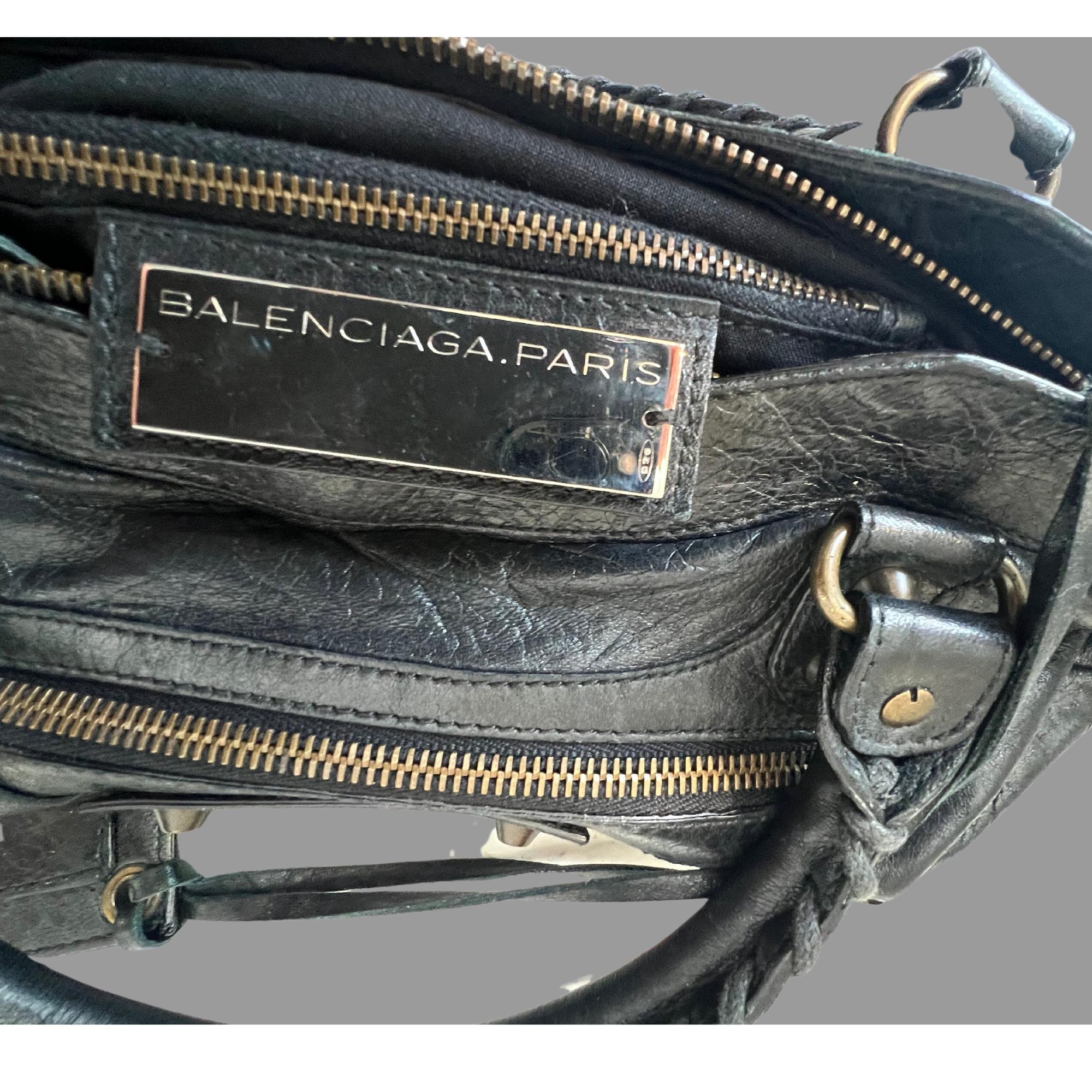 Balenciaga Black Leather City Bag 2